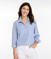 Women's Vacationland Seersucker Shirt, Long-Sleeve | L.L.Bean outlet