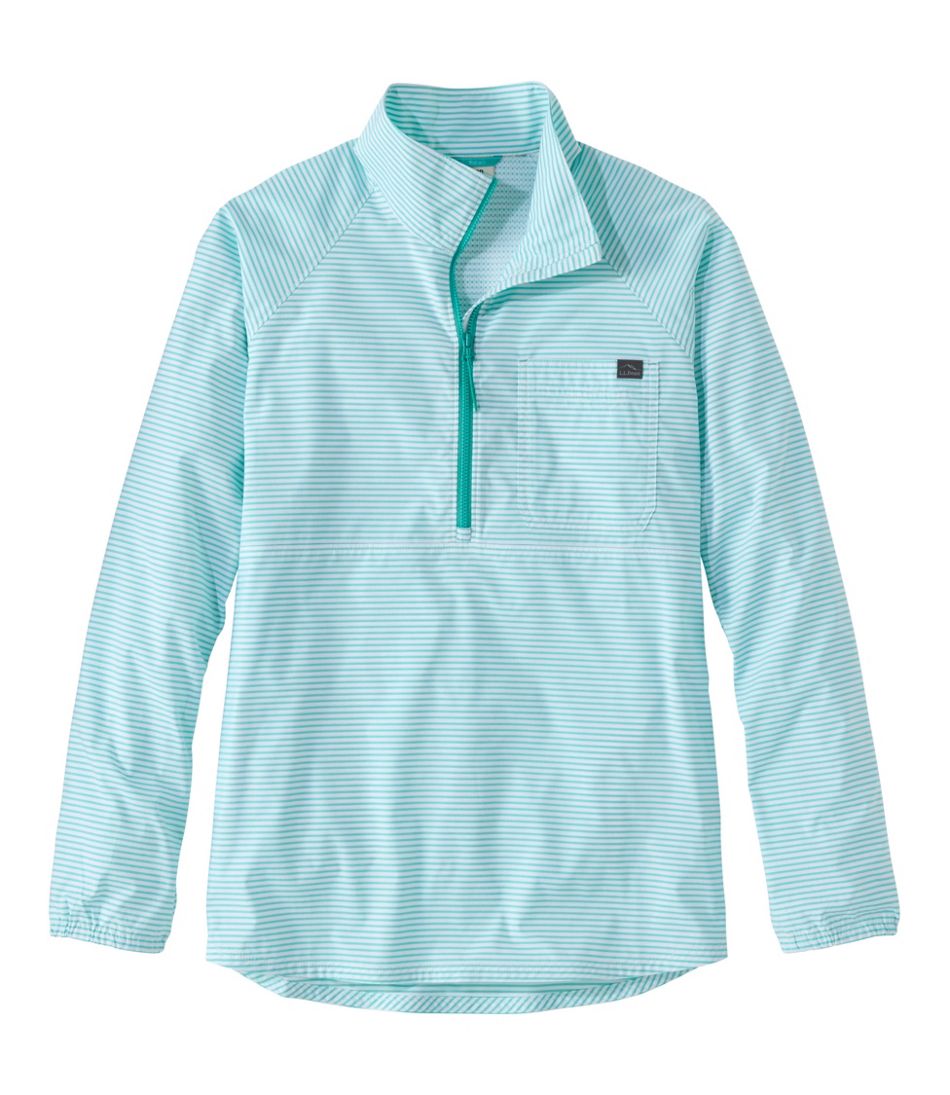 Women's Everyday SunSmart® Woven Shirt, Quarter-Zip Pullover Colorblock | L.L.Bean discount