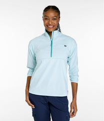 Women's Everyday SunSmart® Woven Shirt, Quarter-Zip Pullover Colorblock | L.L.Bean discount
