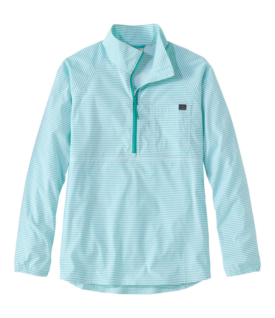 Women's Everyday SunSmart® Woven Shirt, Quarter-Zip Pullover Colorblock | L.L.Bean discount