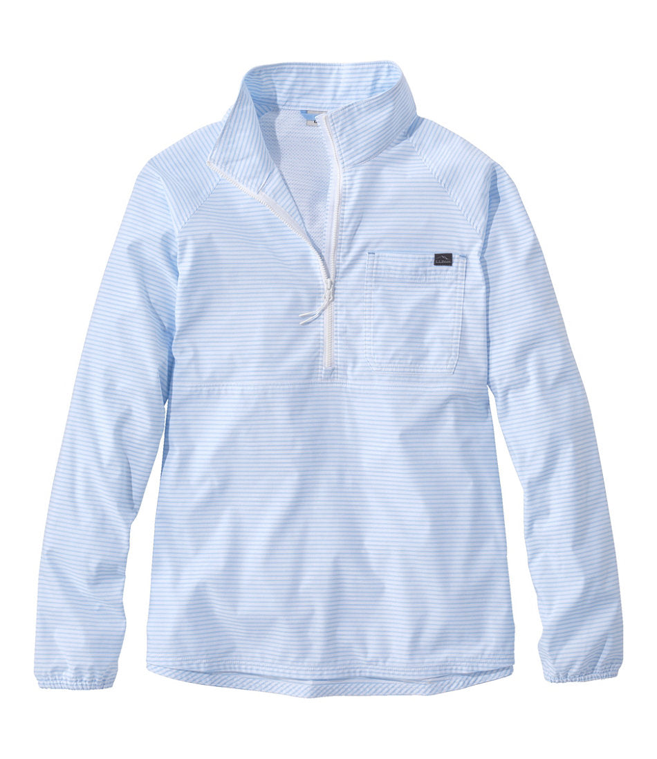Women's Everyday SunSmart® Woven Shirt, Quarter-Zip Pullover Colorblock | L.L.Bean discount