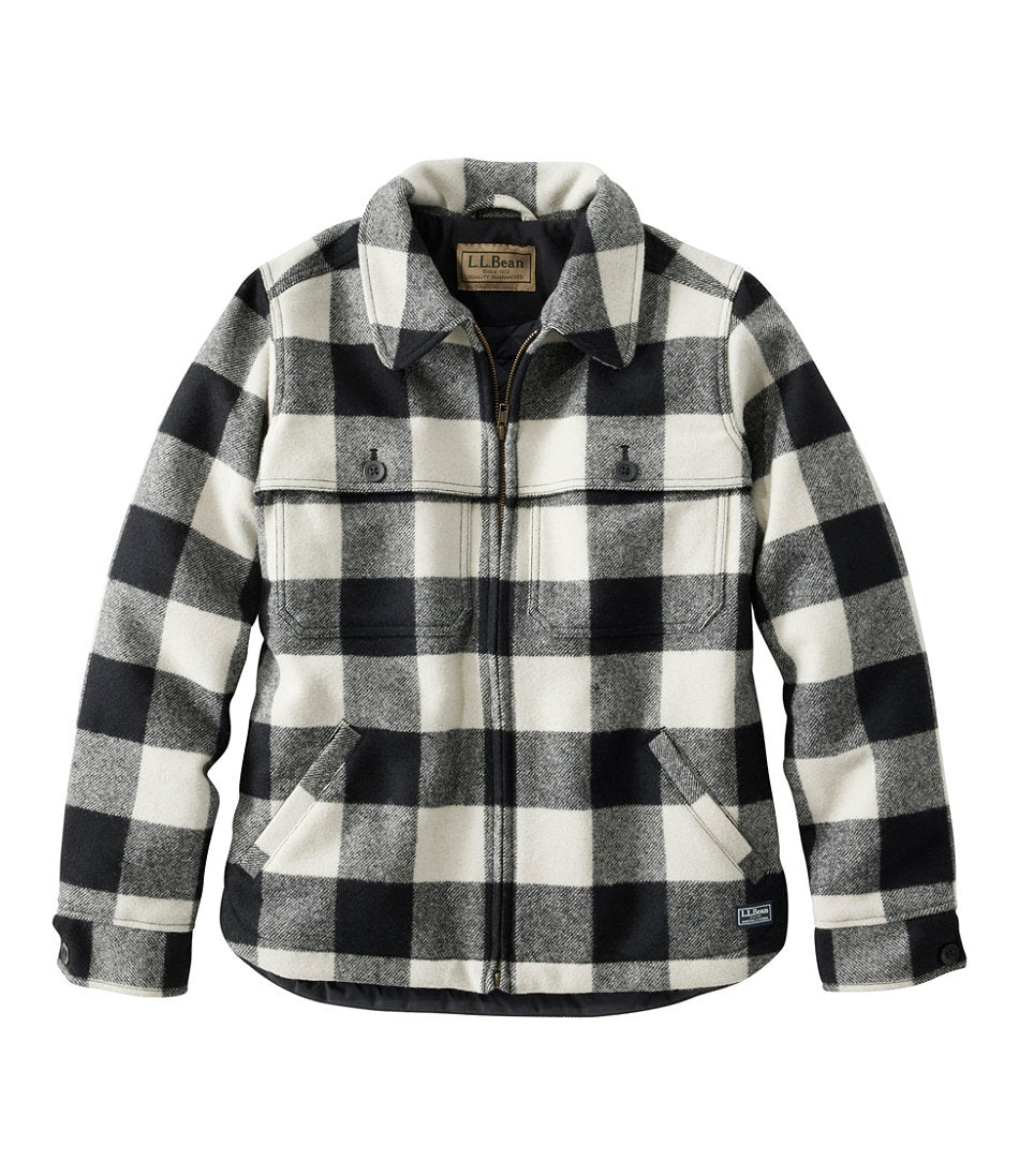 Women's Maine Guide Zip Front Jac-Shirt with Primaloft, Plaid | L.L.Bean online