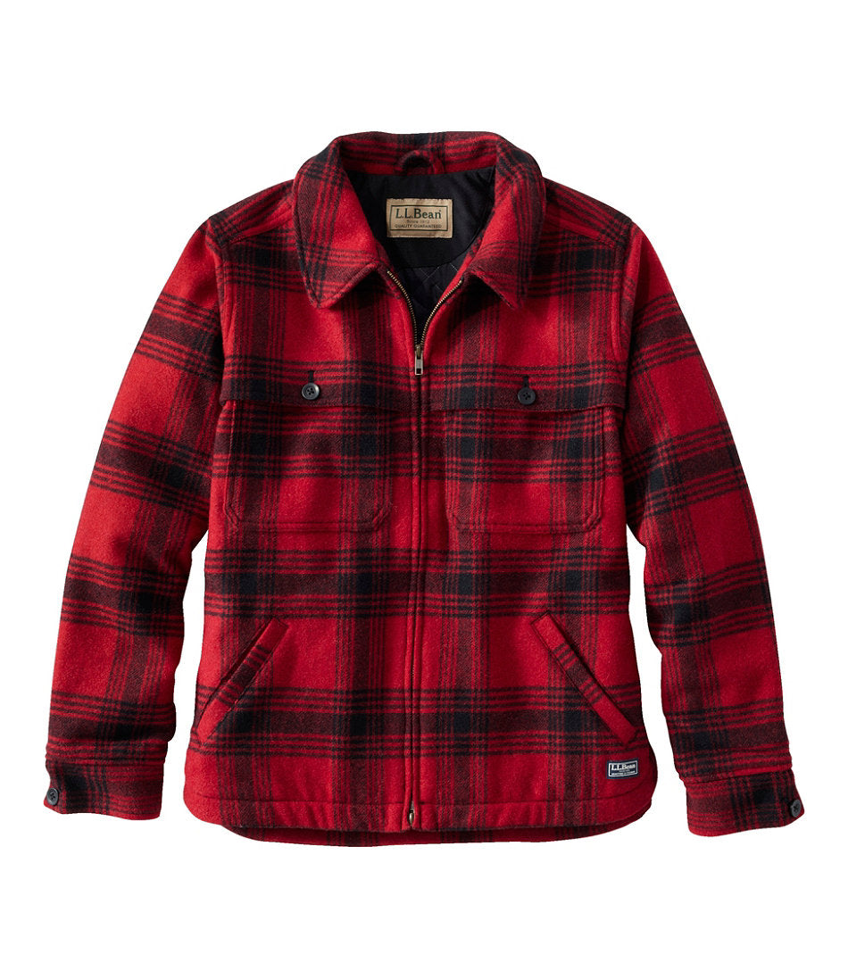 Women's Maine Guide Zip Front Jac-Shirt with Primaloft, Plaid | L.L.Bean online
