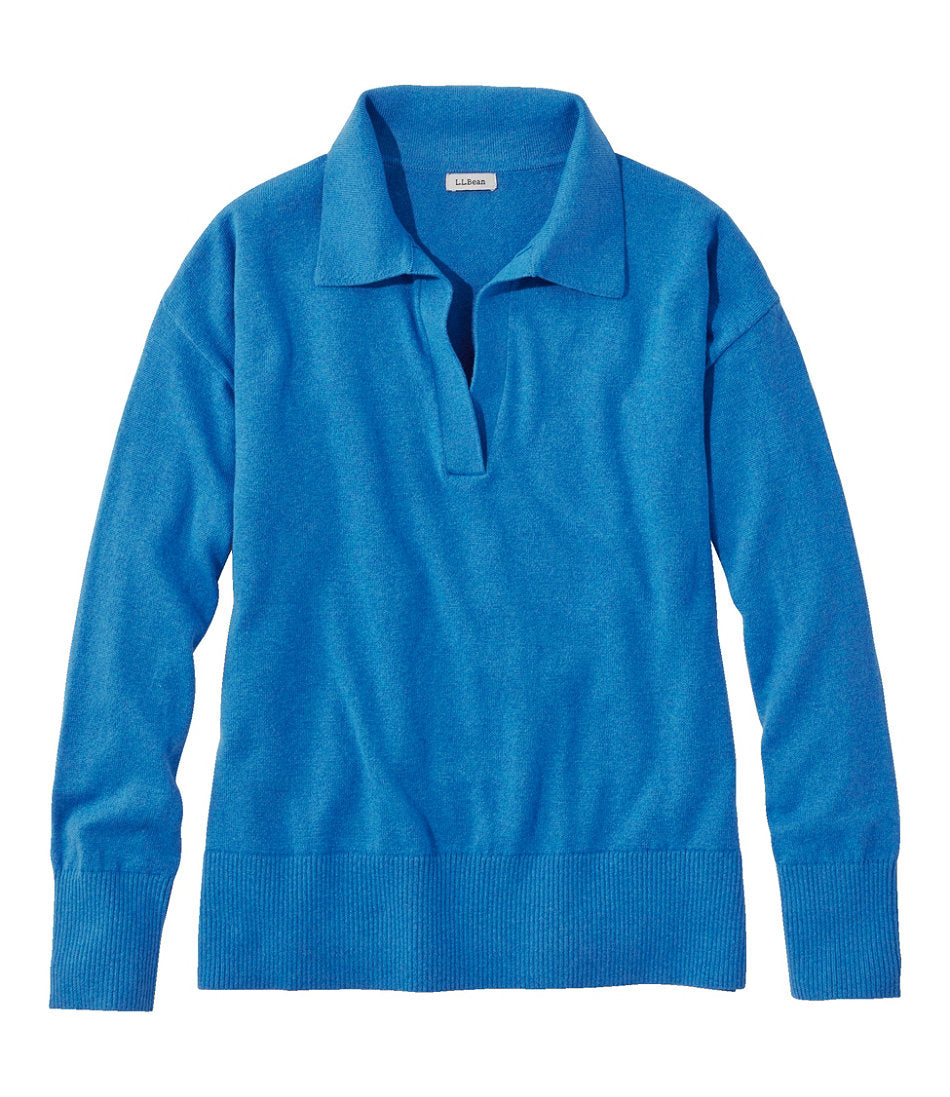 Women's Cotton/Cashmere Sweater, Polo | L.L.Bean on sale