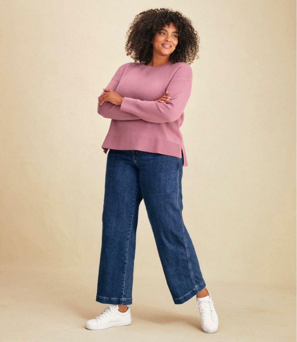 Women's Wicked Soft Cotton/Cashmere Crewneck Sweater | L.L.Bean discount