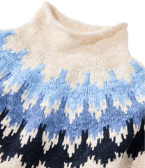 Women's Cotton Ragg Sweater, Funnelneck Pullover Fair Isle | L.L.Bean outlet