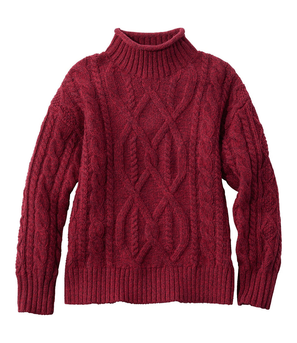 Women's 1912 Heritage Wool Blend Mockneck Sweater | L.L.Bean online