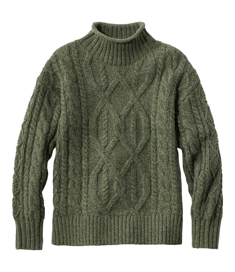 Women's 1912 Heritage Wool Blend Mockneck Sweater | L.L.Bean online