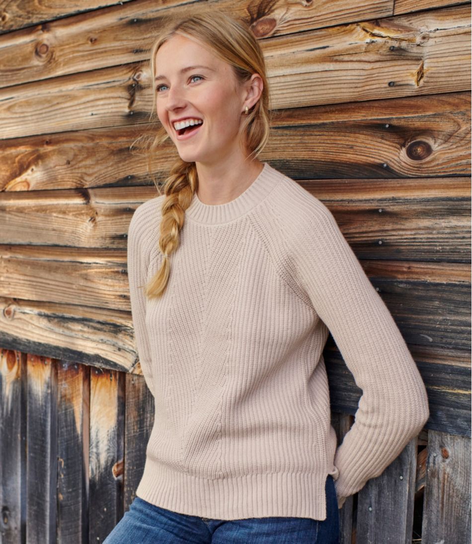 Women's Mariner Shaker Sweater, Crewneck | L.L.Bean sale