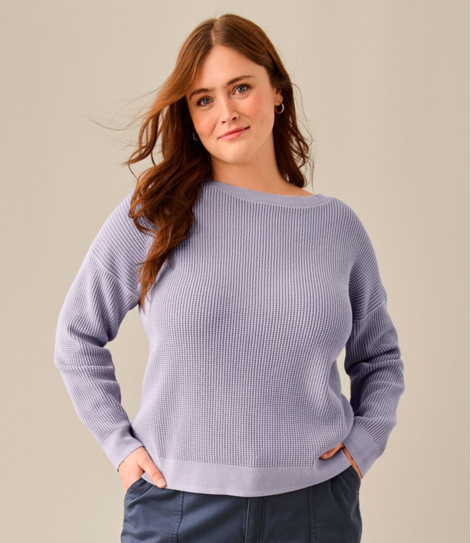 Women's Sunwashed Waffle Sweater, Pullover | L.L.Bean for sale