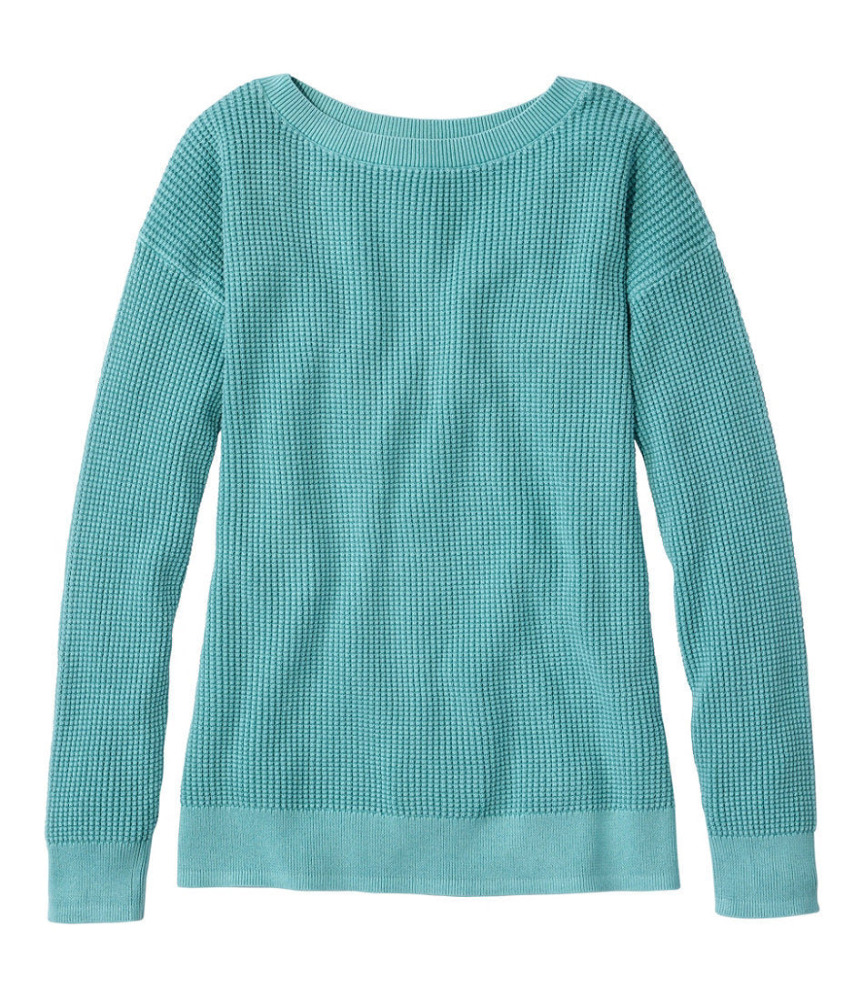 Women's Sunwashed Waffle Sweater, Pullover | L.L.Bean for sale