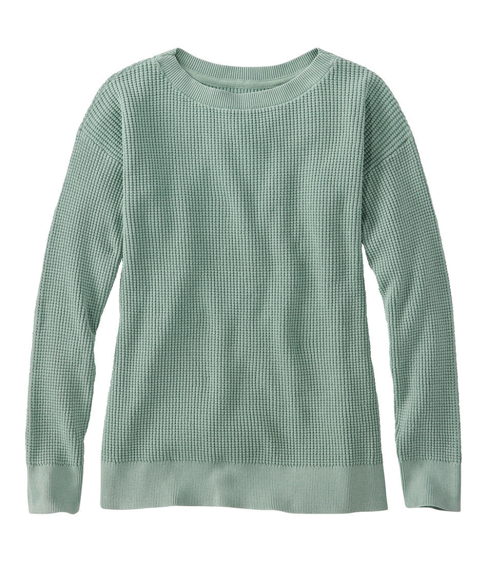 Women's Sunwashed Waffle Sweater, Pullover | L.L.Bean for sale