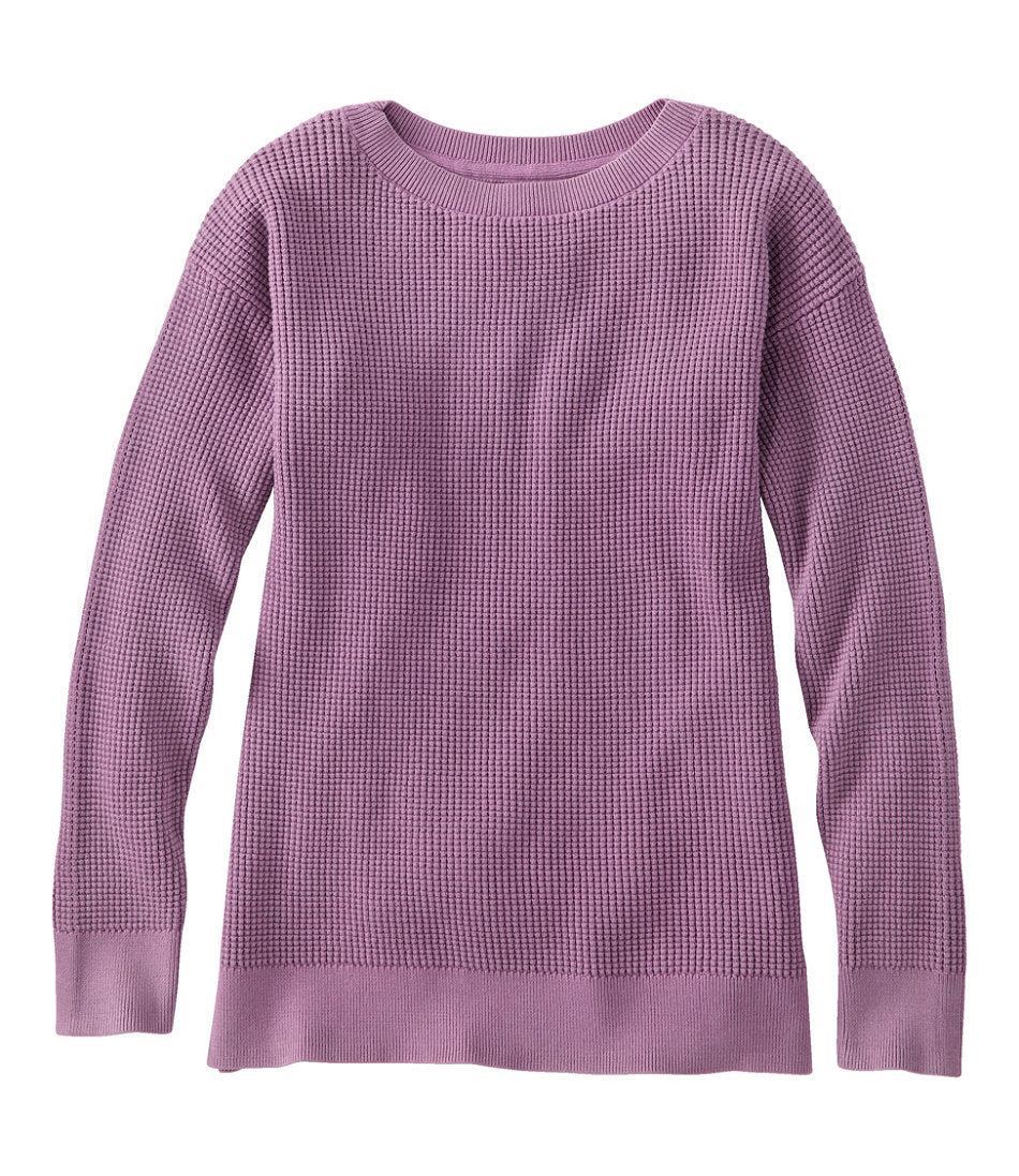 Women's Sunwashed Waffle Sweater, Pullover | L.L.Bean for sale