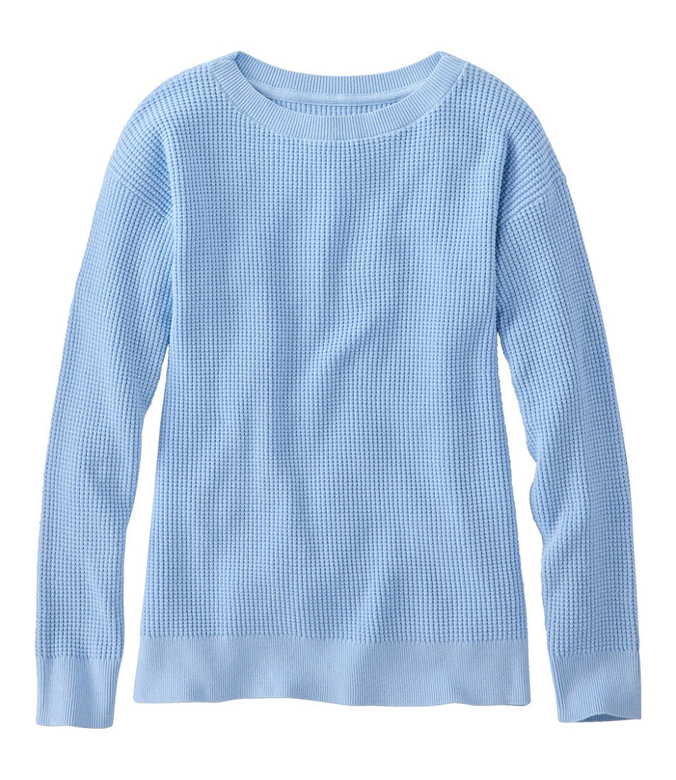 Women's Sunwashed Waffle Sweater, Pullover | L.L.Bean for sale