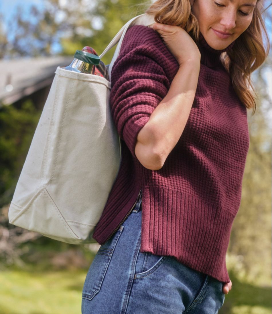 Women's SuperSoft Waffle Sweater, Turtleneck | L.L.Bean outlet