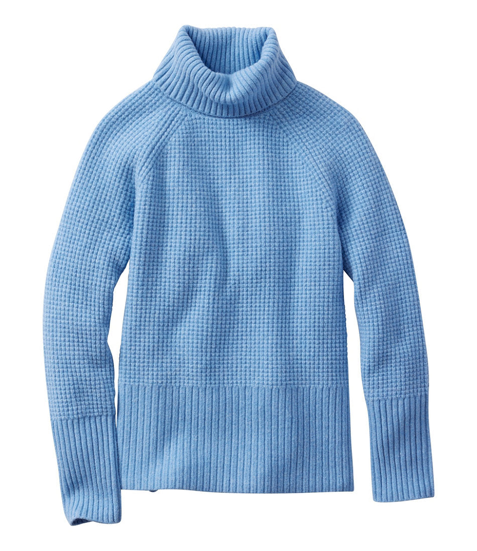 Women's SuperSoft Waffle Sweater, Turtleneck | L.L.Bean outlet