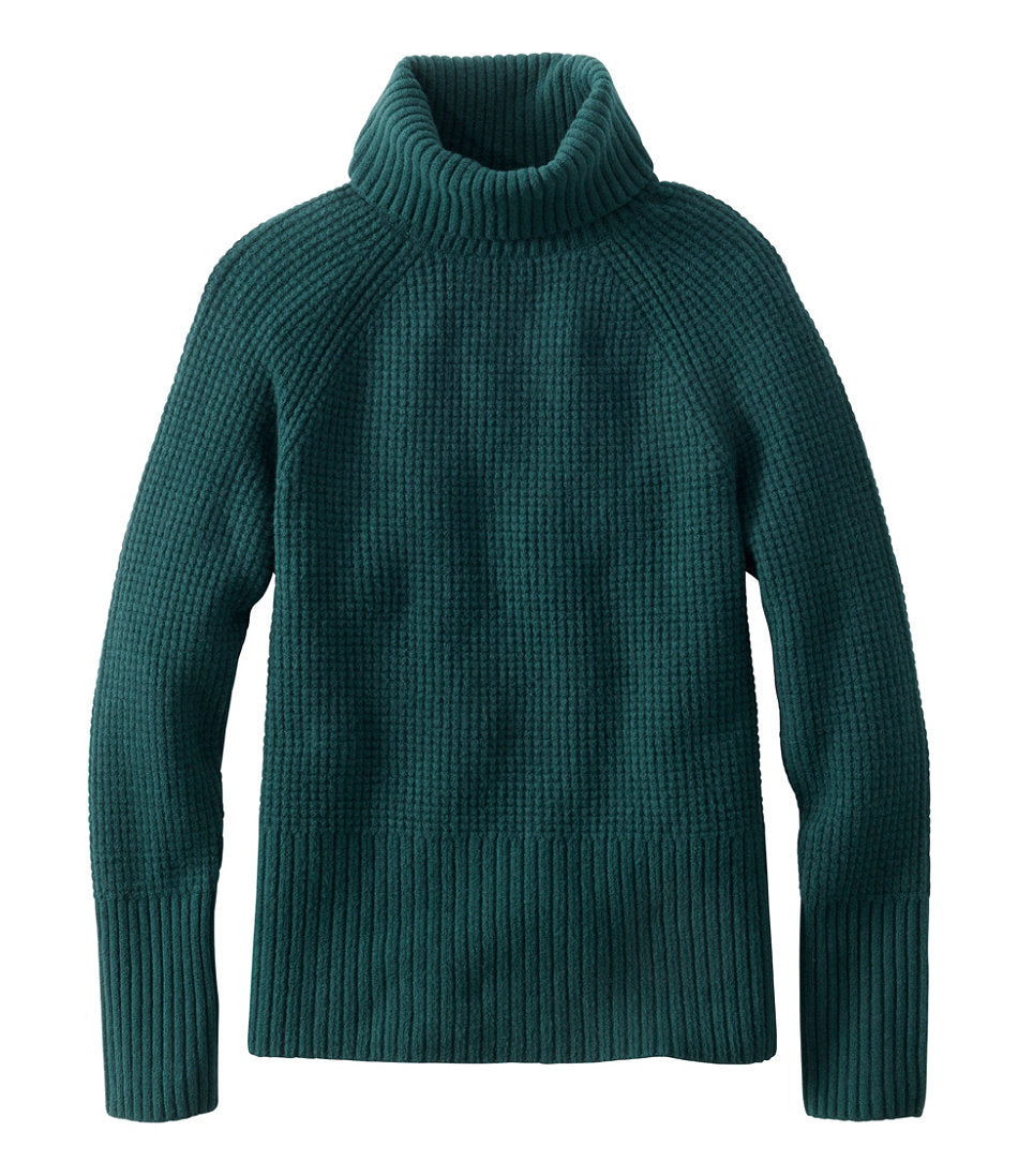 Women's SuperSoft Waffle Sweater, Turtleneck | L.L.Bean outlet
