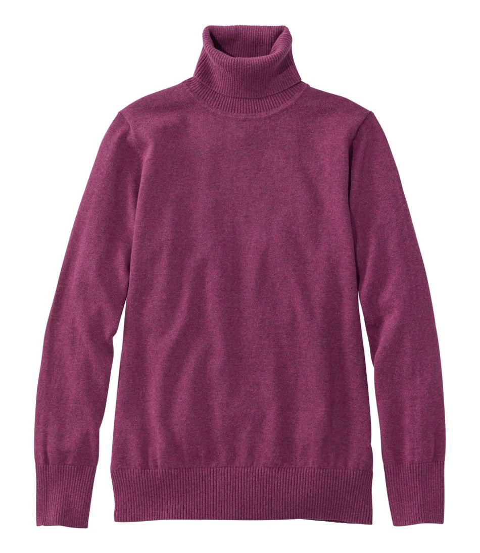 Women's Cotton/Cashmere Sweater, Turtleneck | L.L.Bean for sale