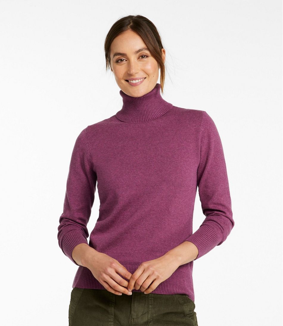 Women's Cotton/Cashmere Sweater, Turtleneck | L.L.Bean for sale