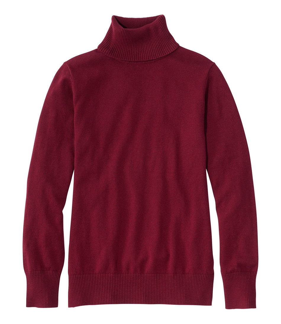 Women's Cotton/Cashmere Sweater, Turtleneck | L.L.Bean for sale