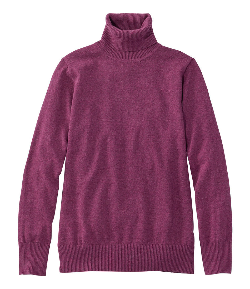 Women's Cotton/Cashmere Sweater, Turtleneck | L.L.Bean for sale
