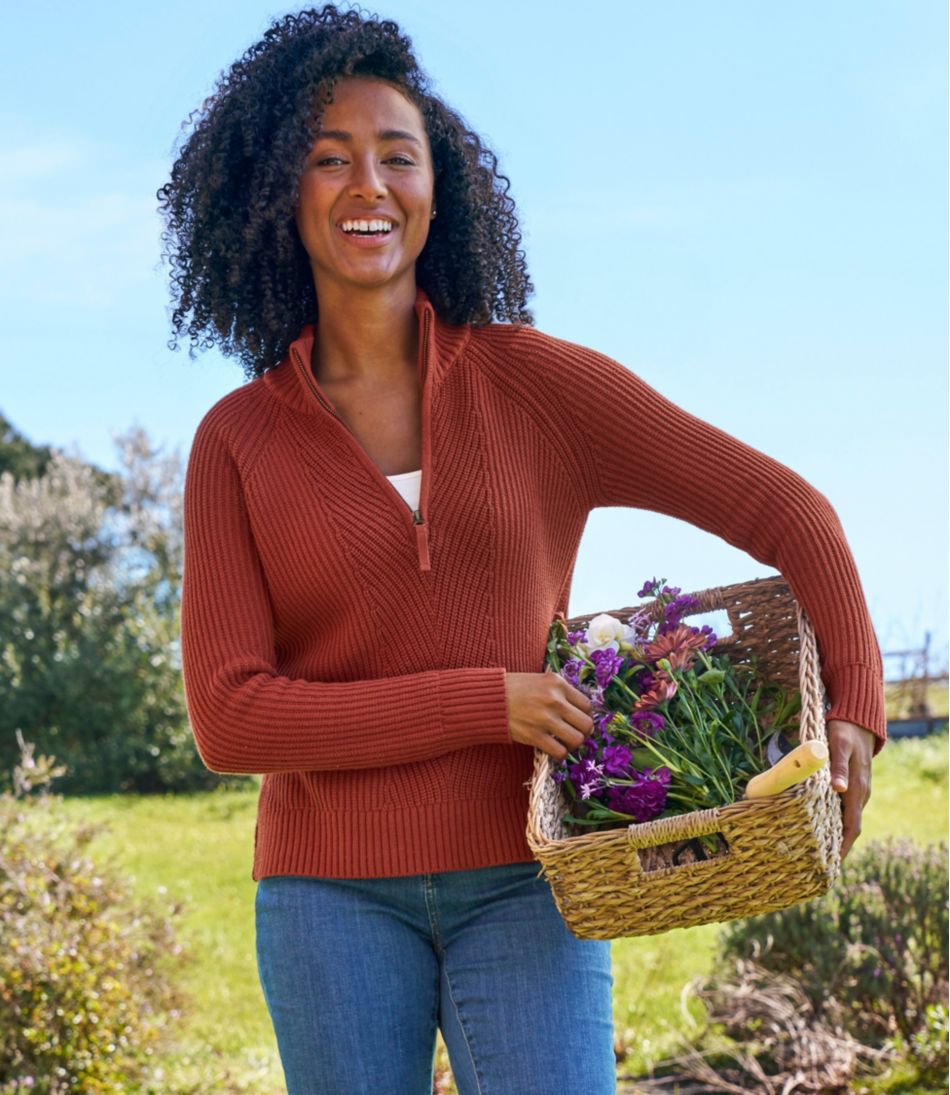 Women's Mariner Shaker Sweater, Quarter-Zip | L.L.Bean near me