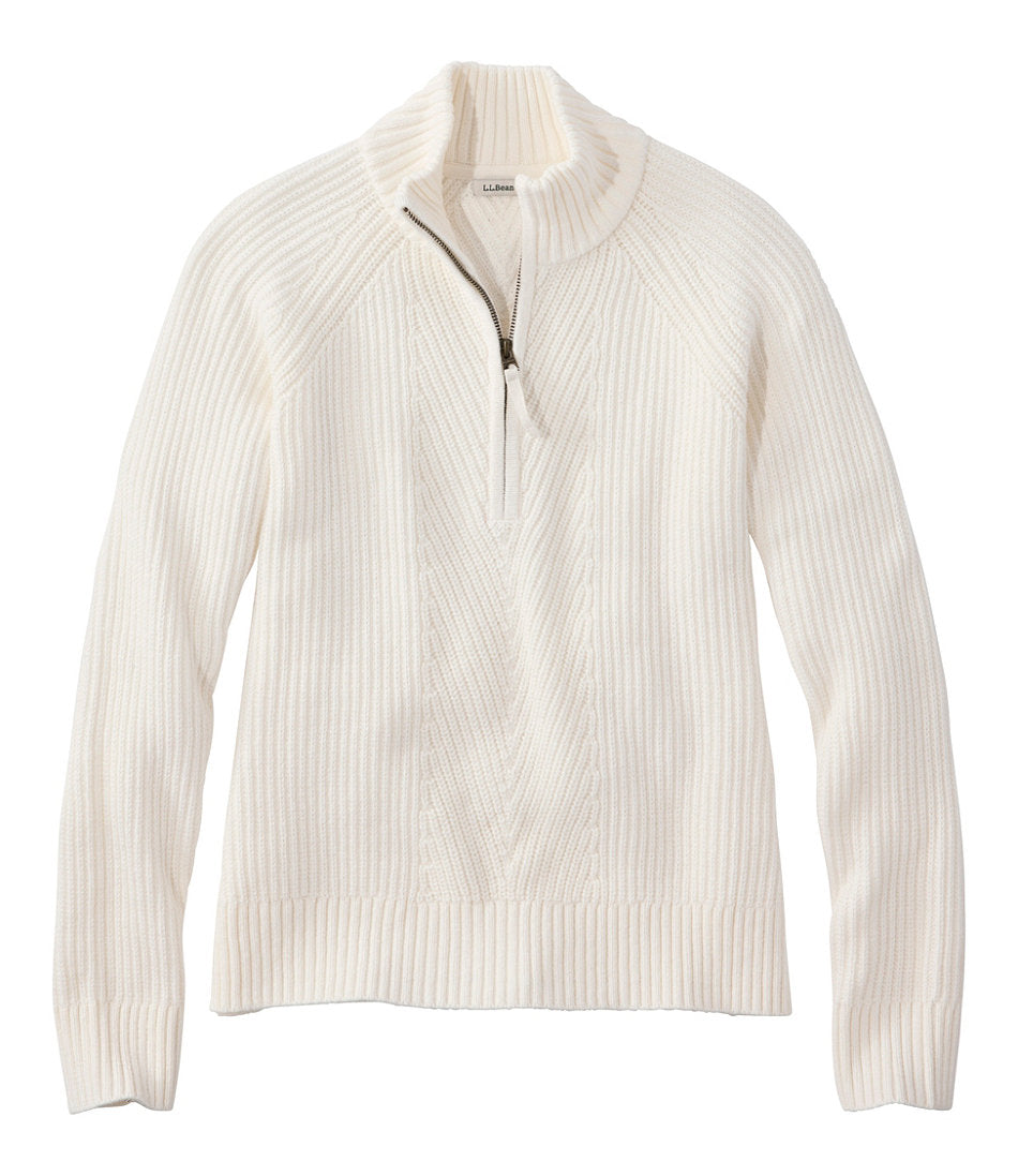 Women's Mariner Shaker Sweater, Quarter-Zip | L.L.Bean near me