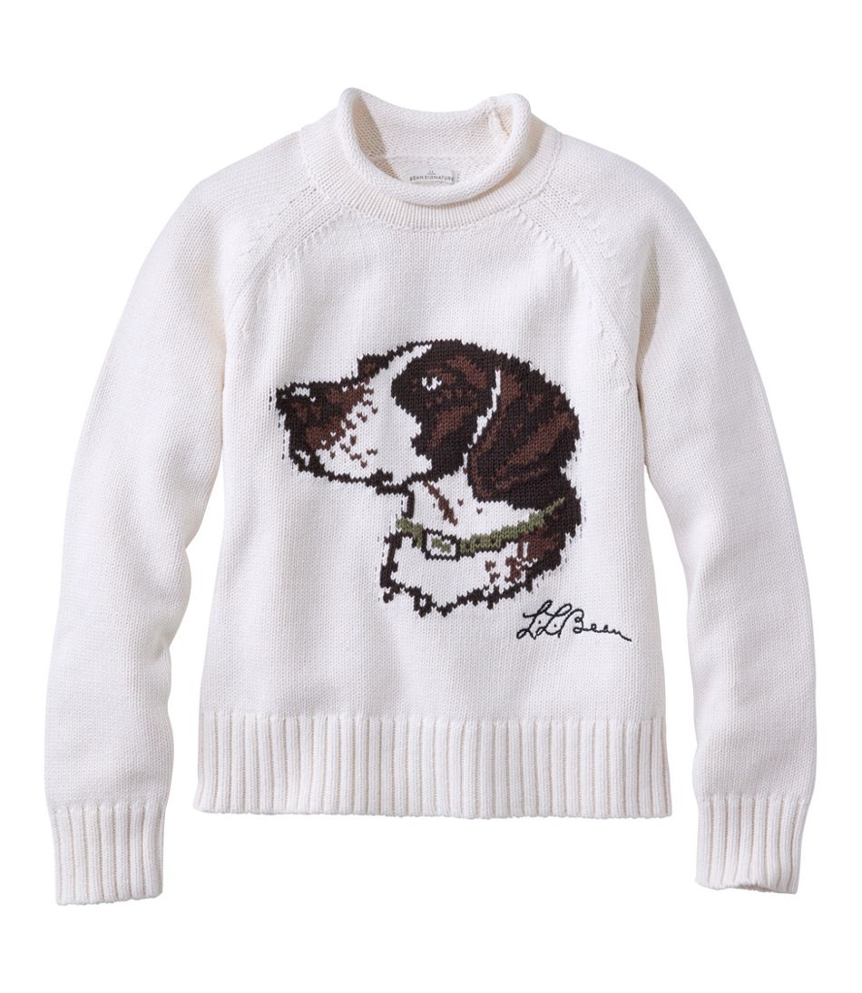 Women's Signature Original Cotton Sweater, Rollneck Novelty | L.L.Bean outlet
