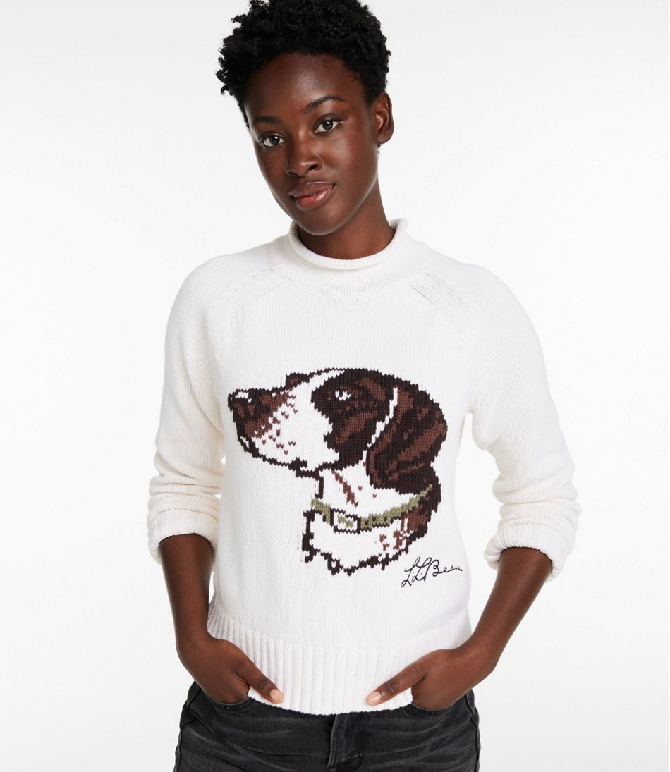 Women's Signature Original Cotton Sweater, Rollneck Novelty | L.L.Bean outlet