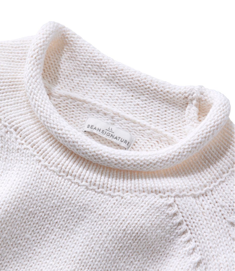 Women's Signature Original Cotton Sweater, Rollneck Novelty | L.L.Bean outlet