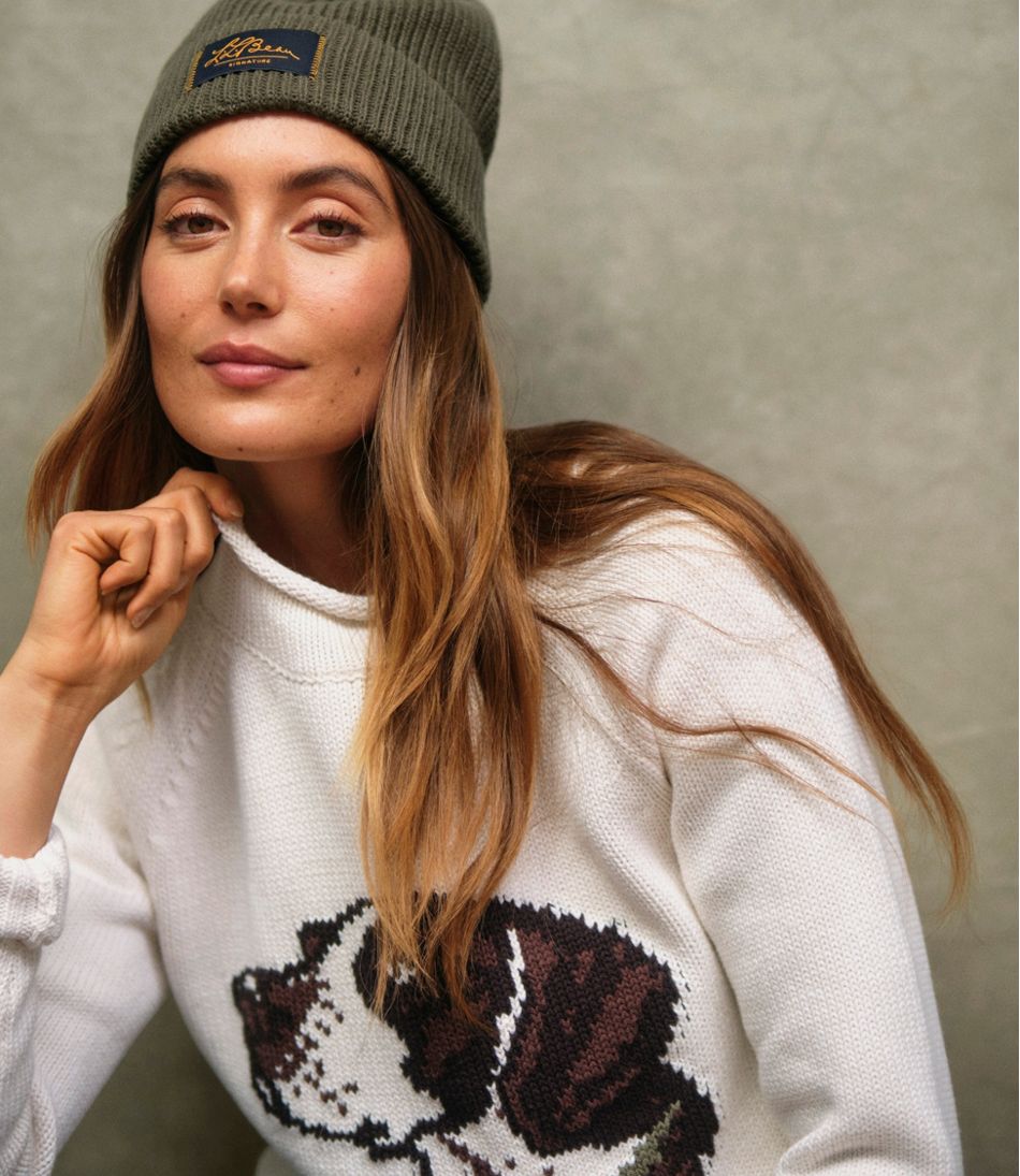 Women's Signature Original Cotton Sweater, Rollneck Novelty | L.L.Bean outlet