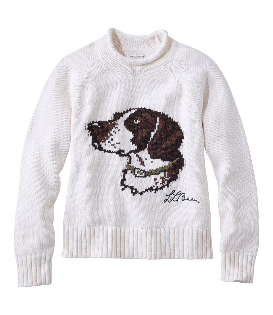 Women's Signature Original Cotton Sweater, Rollneck Novelty | L.L.Bean outlet
