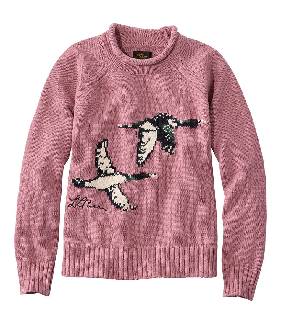 Women's Signature Original Cotton Sweater, Rollneck Novelty | L.L.Bean outlet