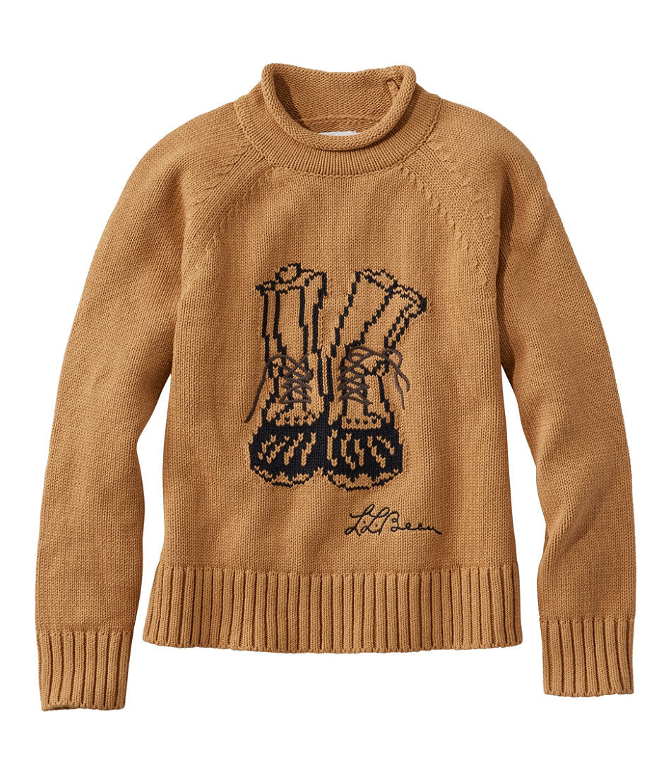Women's Signature Original Cotton Sweater, Rollneck Novelty | L.L.Bean outlet