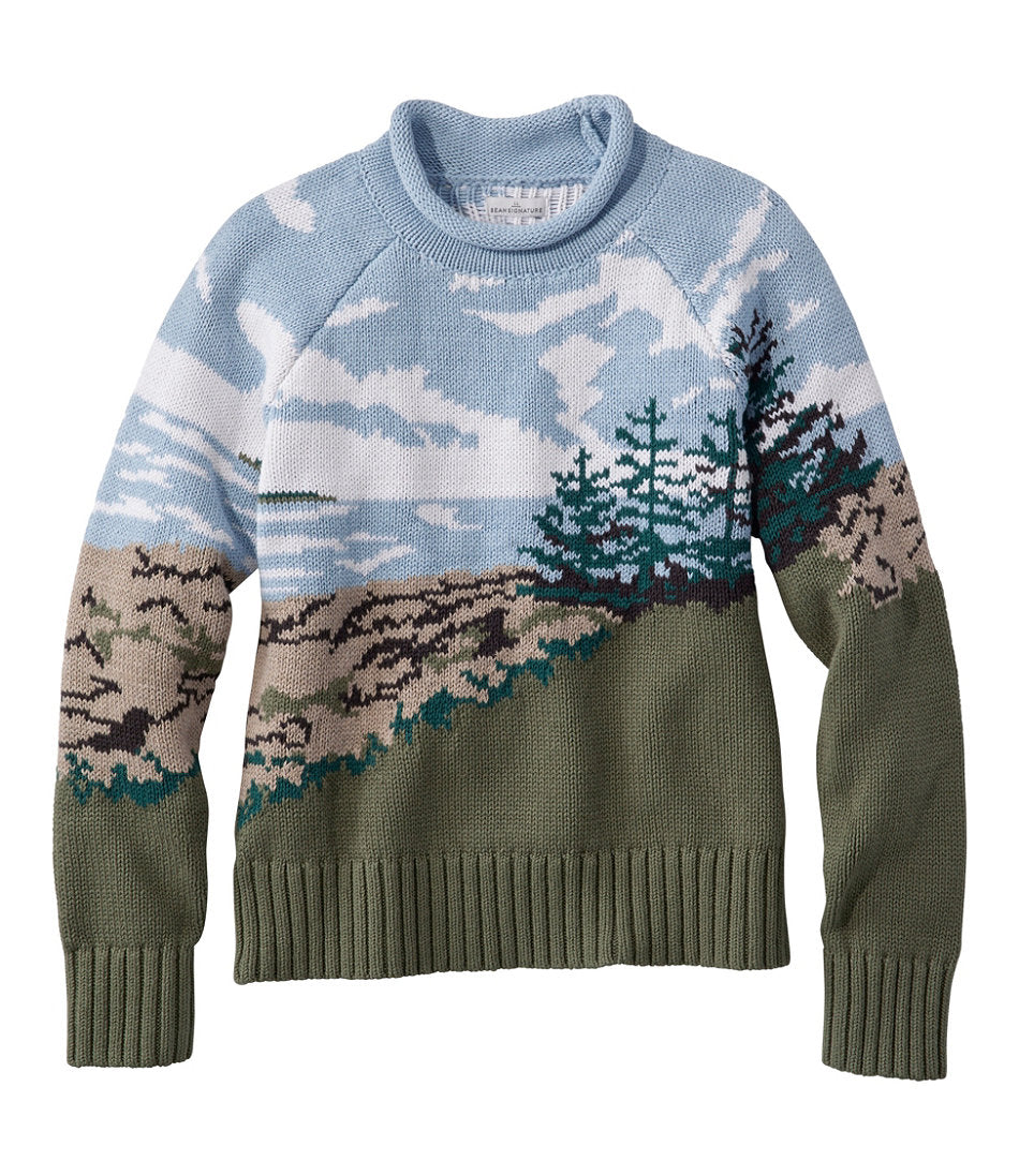 Women's Signature Original Cotton Sweater, Rollneck Novelty | L.L.Bean outlet