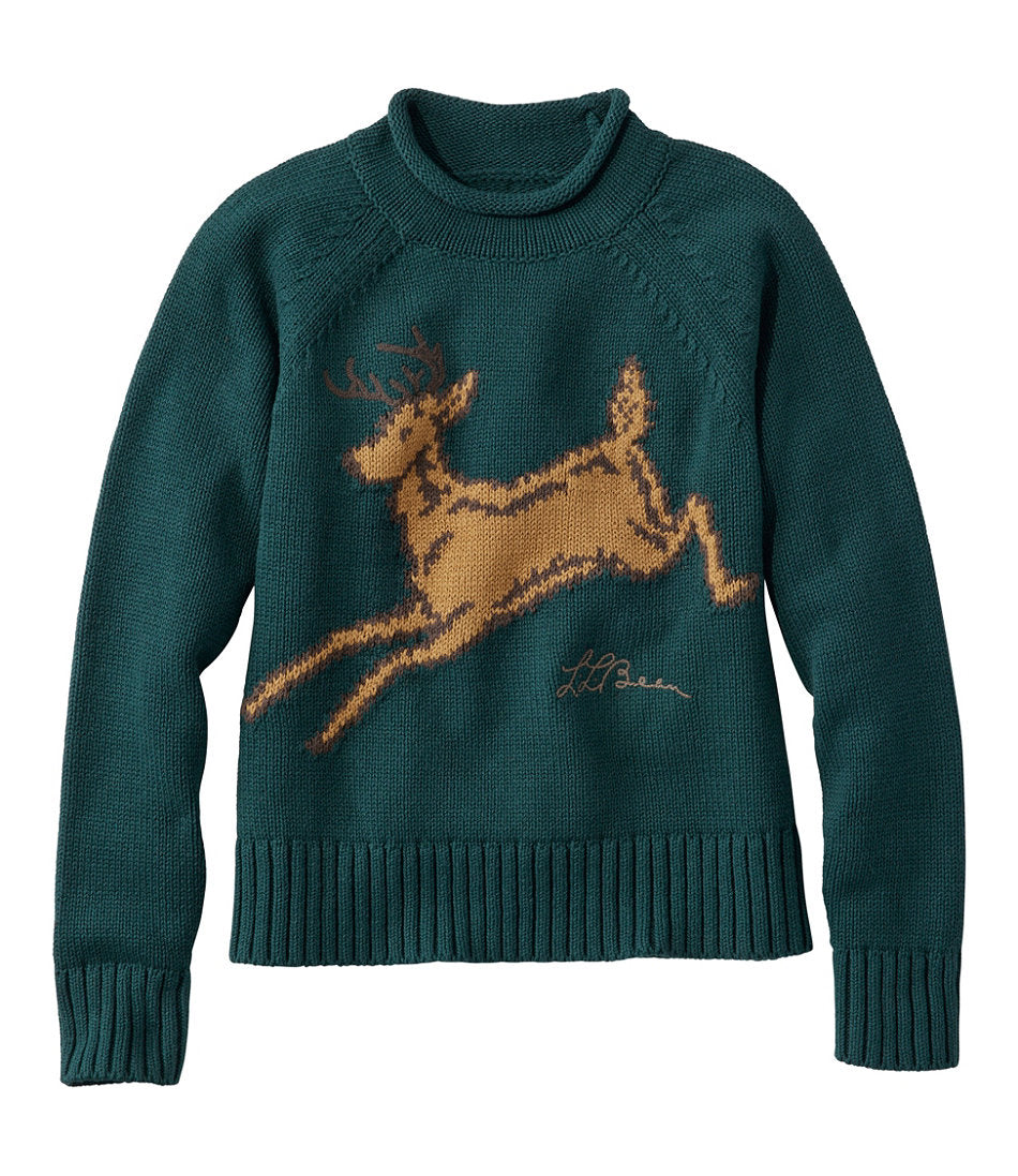 Women's Signature Original Cotton Sweater, Rollneck Novelty | L.L.Bean outlet
