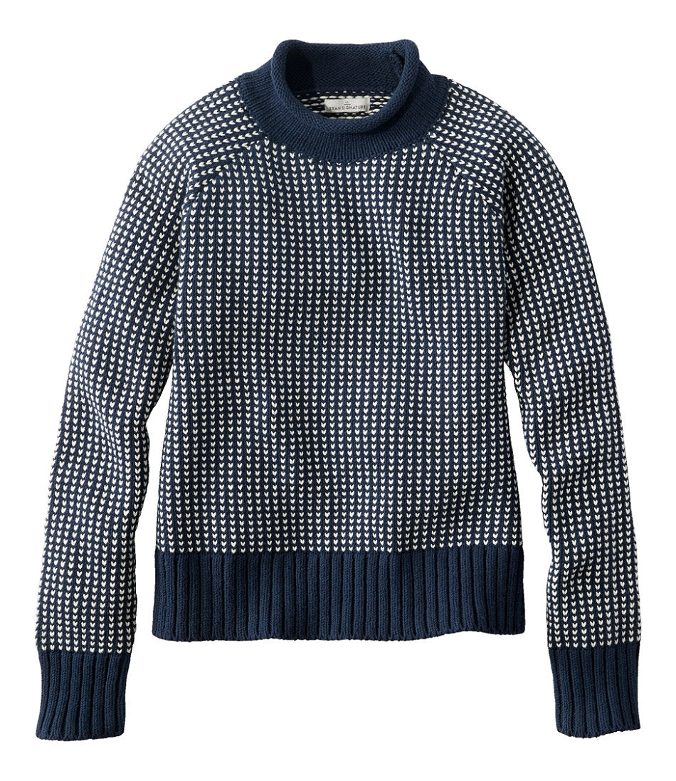 Women's Signature Original Cotton Sweater, Rollneck Novelty | L.L.Bean outlet