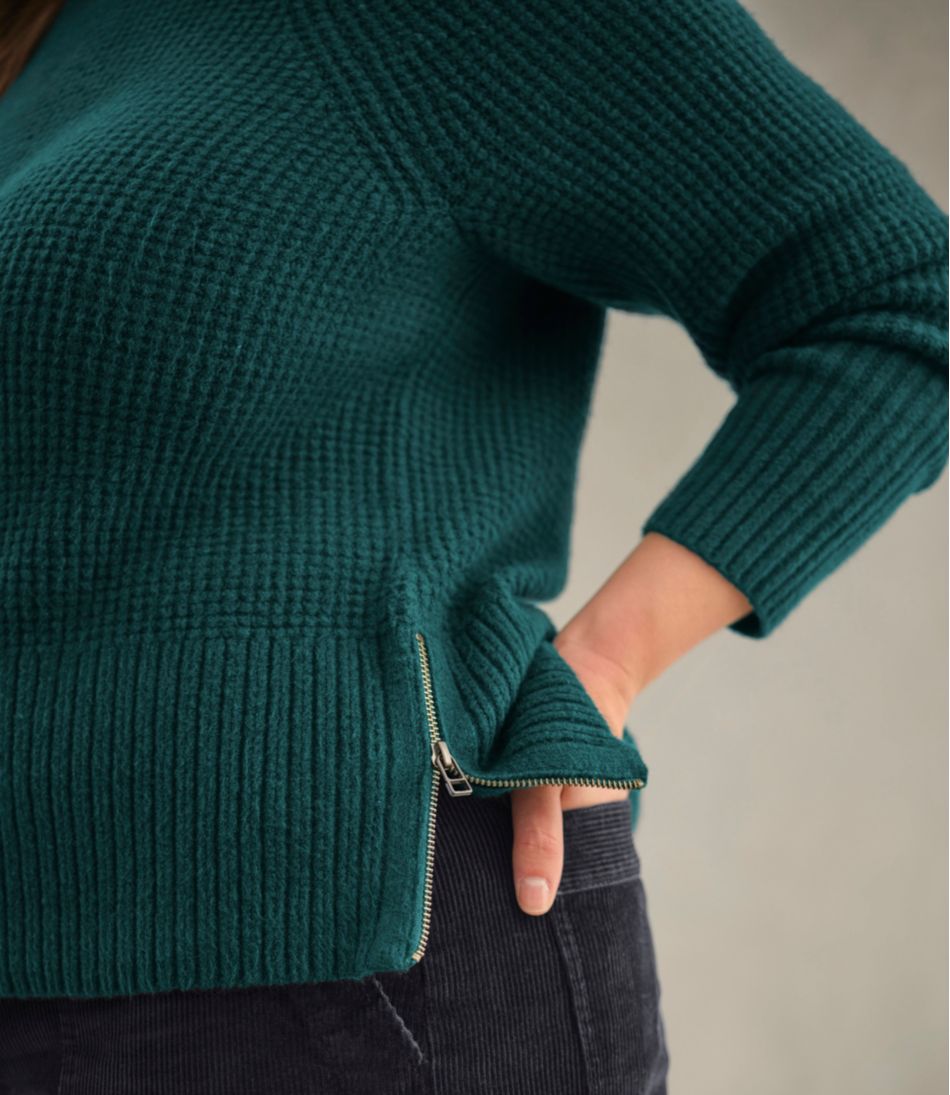 Women's SuperSoft Waffle Sweater, Crewneck | L.L.Bean online