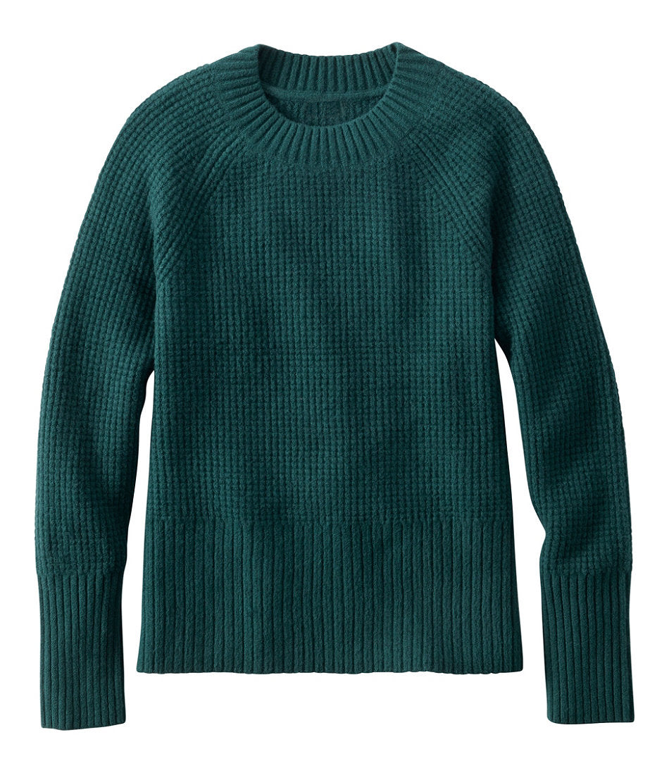 Women's SuperSoft Waffle Sweater, Crewneck | L.L.Bean online