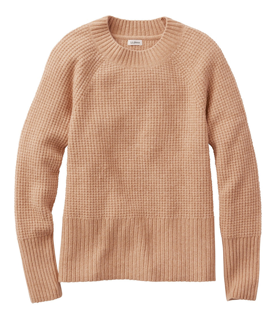 Women's SuperSoft Waffle Sweater, Crewneck | L.L.Bean online