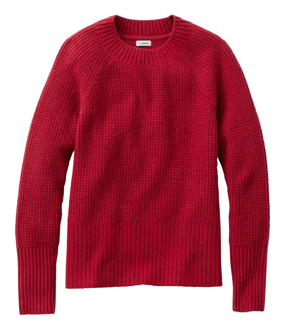 Women's SuperSoft Waffle Sweater, Crewneck | L.L.Bean online