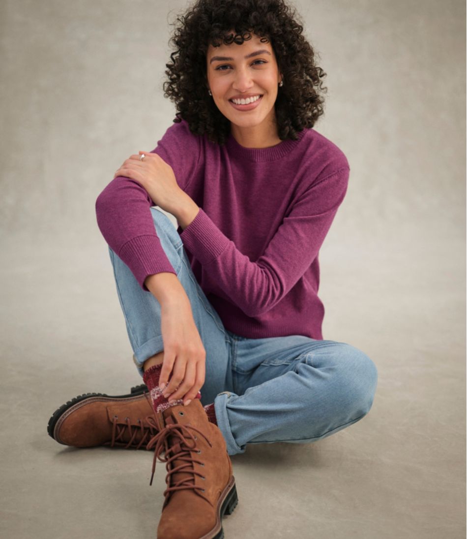 Women's Cotton/Cashmere Sweater, Crewneck | L.L.Bean sale