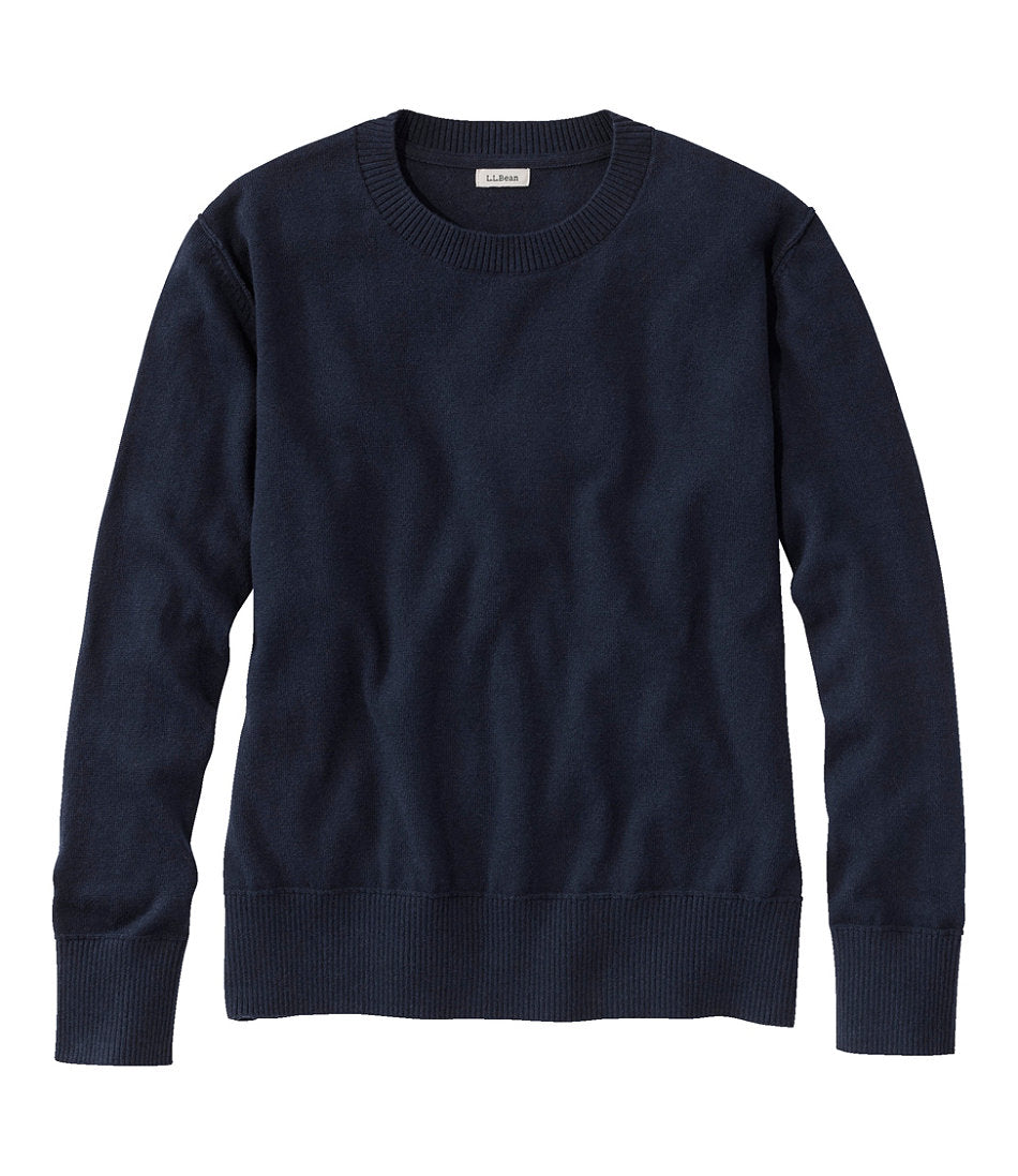 Women's Cotton/Cashmere Sweater, Crewneck | L.L.Bean sale