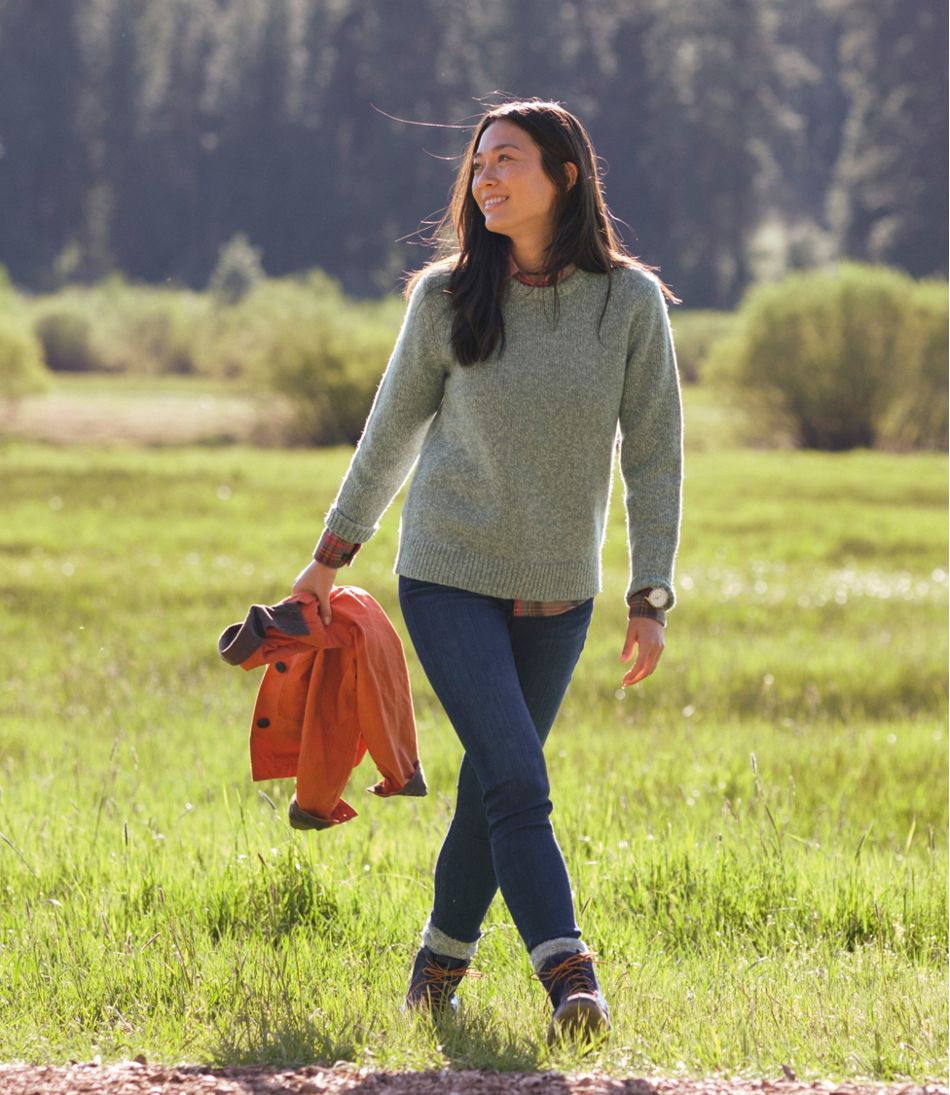 Women's Bean's Classic Ragg Wool Sweater, Crewneck | L.L.Bean for sale