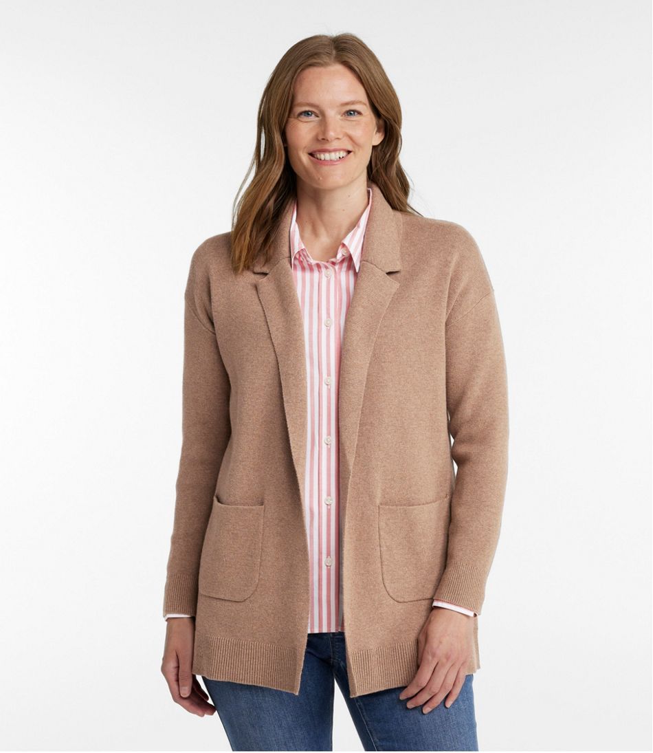 Women's Wicked Soft Cotton/Cashmere Coatigan Sweater | L.L.Bean on sale
