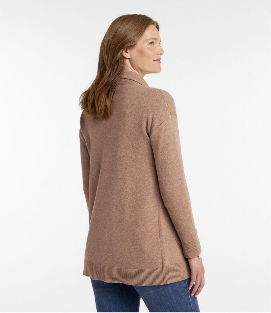 Women's Wicked Soft Cotton/Cashmere Coatigan Sweater | L.L.Bean on sale