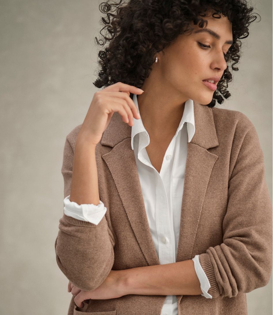 Women's Wicked Soft Cotton/Cashmere Coatigan Sweater | L.L.Bean on sale