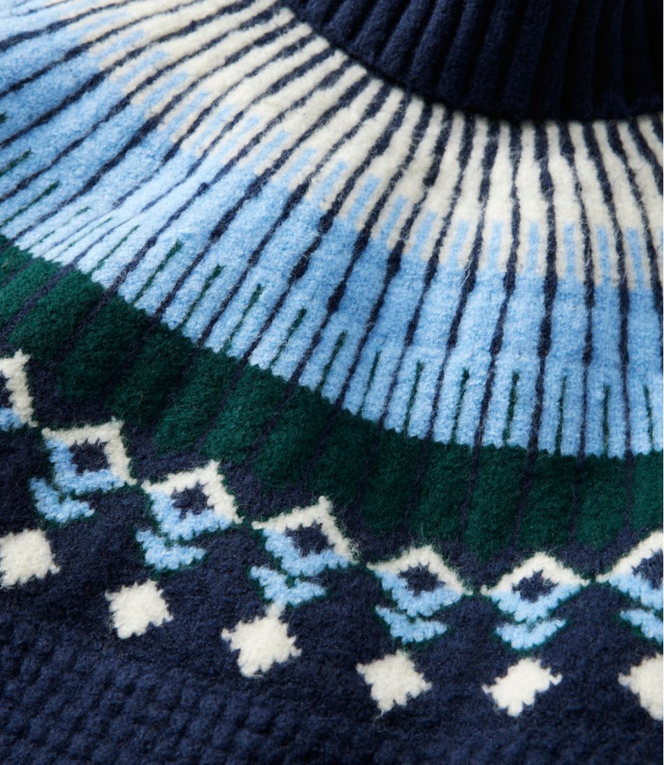 Women's SuperSoft Waffle Sweater, Turtleneck Fair Isle | L.L.Bean near me