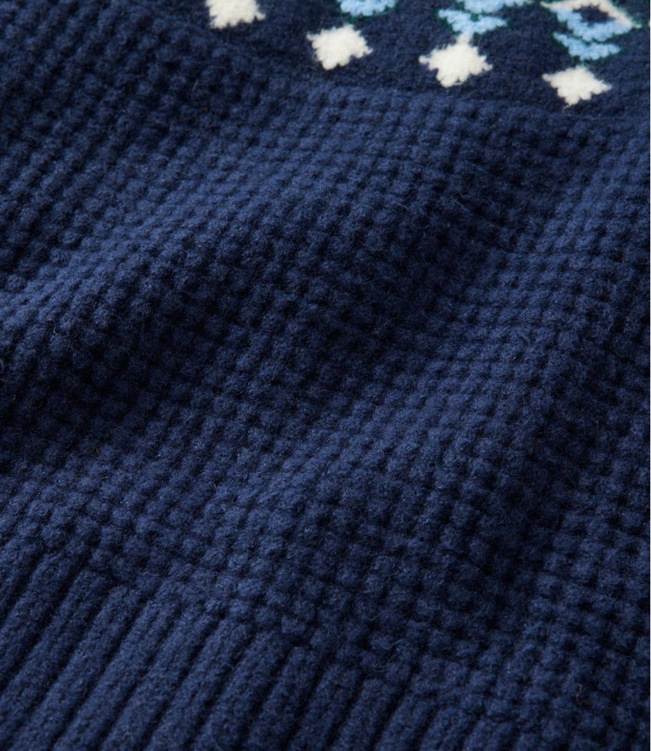 Women's SuperSoft Waffle Sweater, Turtleneck Fair Isle | L.L.Bean near me