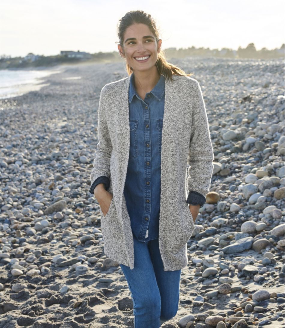 Women's Cotton Ragg Sweater, Open Cardigan | L.L.Bean discount